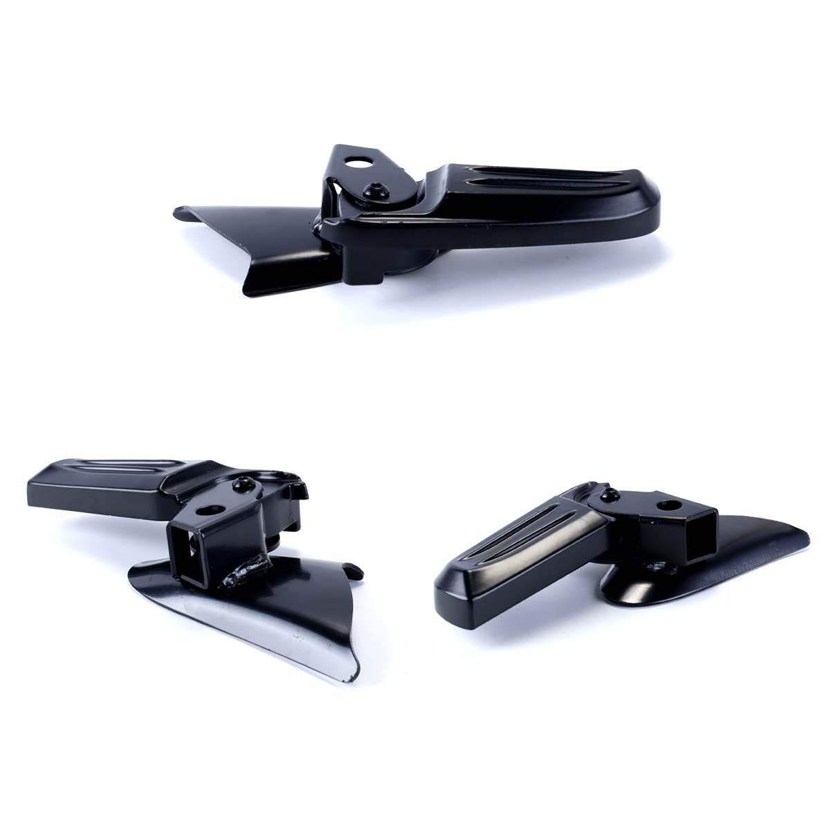 Estriberas para motocicleta compatibles con Piaggio, Vespa, Spring, Primavera LX LXV 150 125, pedales modificados (negros)