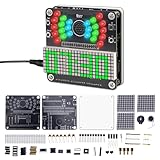 Lumenrix DIY Wecker Lötbausatz, 4-stelliges Digitaluhr Lötübungs-Set mit Bunten Blinkenden LEDs Datum-Temperatur-Anzeige, Elektronik Uhr Lötset für Studenten Lerntechnik-Enthusiasten