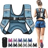 BAGAIL Comfort-Fit Weighted Vest for Running & Rucking - Boost Calorie Burn in Half the Time - Breathable, No-Chafe Design with Detachable Phone Pouch (Available 5-30lbs)