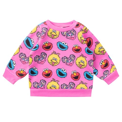Sesame Street Elmo, Cookie Monster, Big Bird and Abby Cadabby Girls Long Sleeve Shirt and Pants Set for Infant and Toddler2