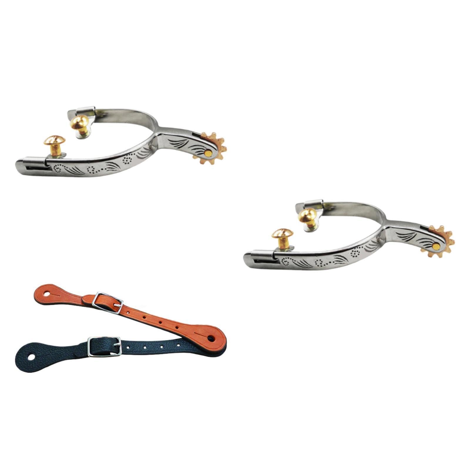 Attrezzatura sportiva per gare di allenamento, feste, professionale, in acciaio Per inox, sperone per stivali da cavallo, decorazione, robusto, per