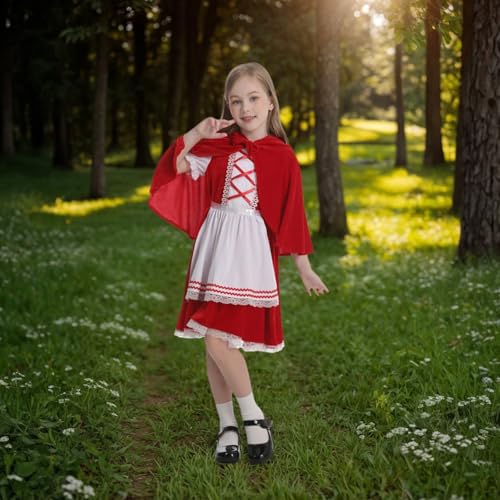 Disfraz Caperucita Roja para Niñas con Capa miniatura 4