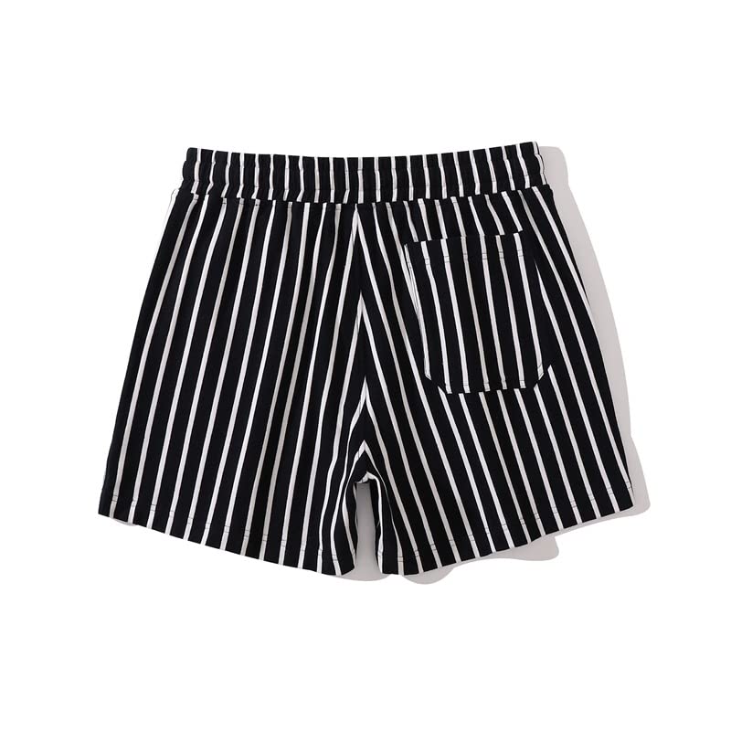 Men's Athletic Shorts, Vertical Striped Beach Pants3