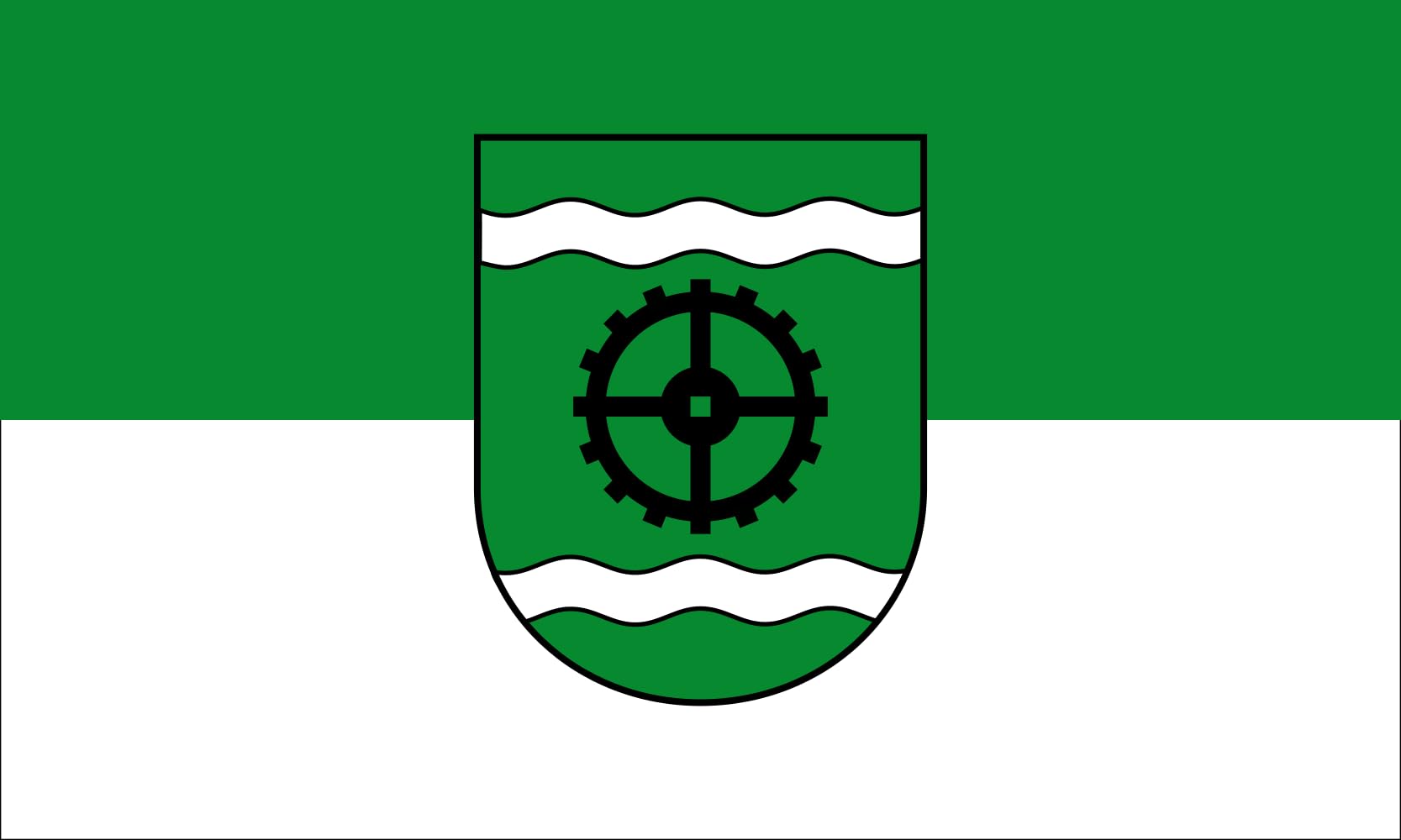 Drapeau Schötmar grand format pour mât pavillon de l'ancienne ville allemande