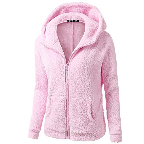 Vetement Femme Hiver Veste Polaire à Capuche Zippé à Manche Longue Couleur Unie Pull AVCE Poche Manteau Et Elegant Chaud Sweat Décontracté Automne Hiver...