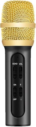 RTBBYU Portable Professional Condenser Microphone Sing Recording Live for Mobile Phone Computer with Echo Sound Card