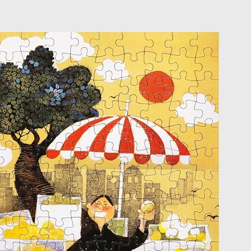 Image of 150 Pieces Fruit Seller Theme by Mario Miranda Vibrant & Challenging Jigsaw Puzzle Game Activity for Adults & Kids - Educational Toy for Ages 5-12