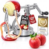 GOODS+GADGETS® Apfelschäler & Apfelschneider 3-in-1 Apfelschälmaschine