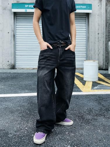 Men's Casual Loose Straight Jeans Street Design Slim Style Suitable for Daily Casual4
