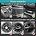 Zelphvt 10 Pcs Bling Car Vent Outlet Trim Bling Car Accessories for Women Interior Rhinestone Cars Air Conditioner Vent Decoration Strip Glitter Cars Decorations for Women