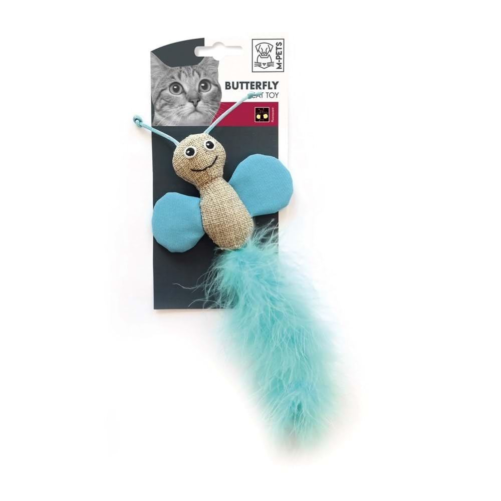 M-Pets Butterfly Kedi Oyuncağı Mix Color