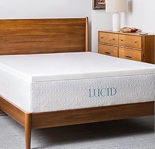 LUCID 2 Inch Traditional Foam Mattress Topper - Full