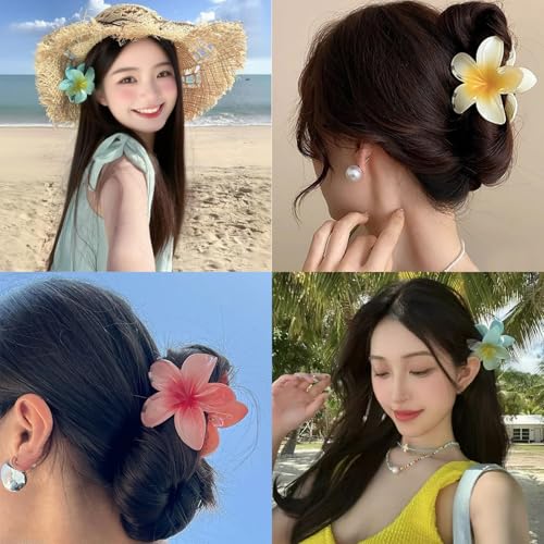 Balloome Hawaiian Flower Claw Clips, 6-Pack (Multicolored) — view 4