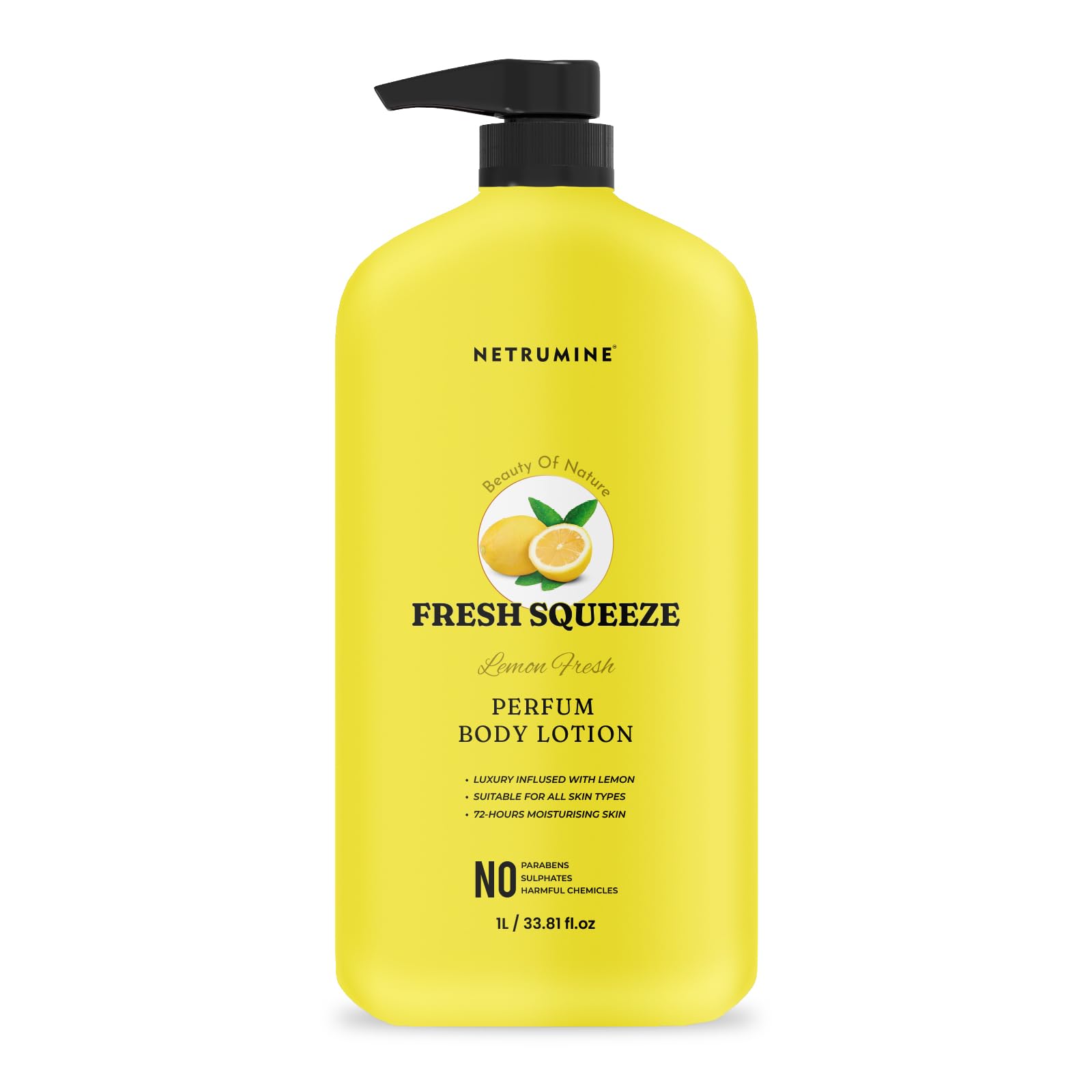 Fresh Squeeze Lemon Body Lotion with Niacinamide & Hyaluronic - 72 Hour Deep Moisture for Glowing Skin - Paraben & Sulphate Free Large |1L (Pack Of 1)-image-6