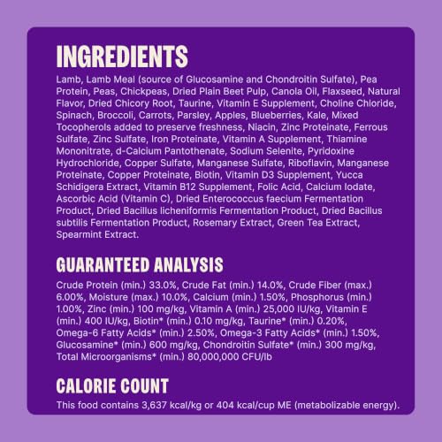 Wellness CORE Adult Dry Dog Food, Grain Free Kibble, Natural, High Protein, Lamb Recipe, 4 lb Bag - image 7