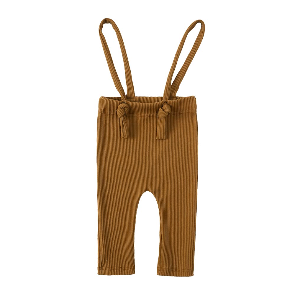 Bebé Niñas Pantalones Largos de Tirantes Recién Nacido Mono de Sin Mangas Cintura Elástica Pull-on Pantalón Casuales Leggings de Color Sólido para Bautizos Niño Pequeña 3-24 Meses