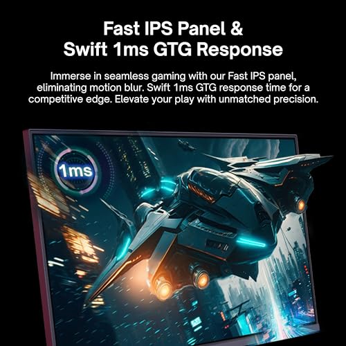 Image of Pixio PX248 Wave 24 inch 200Hz Refresh Rate FHD 1080p Resolution Fast IPS Panel 1ms GTG Response Time Built-in Speakers Gaming Monitor with Adaptive Sync