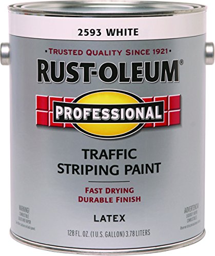 1 Gallon Flat White Traffic Striping Paint [Set of 2]