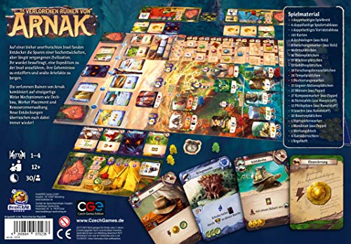Czech Games Edition Die verlorenen Ruinen von Arnak - Abenteuerliches Brettspiel mit innovativen Spielmechaniken - Unterhaltsames Kennerspiel mit hohem Wiederspielwert - Deutsch - 1-4 Spieler – Bild 4