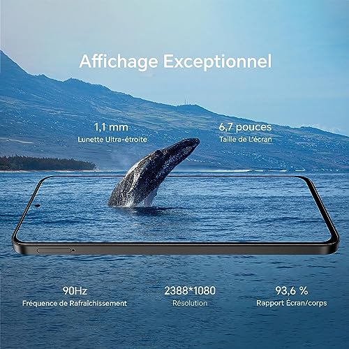 HONOR 90 Lite 5G Smartphone mit Dreifachkamera 100 MP, 8 + 256 GB, 6,7 Zoll Display, 90 Hz, 4500 mAh, Dual-SIM, Android 13, NFC, Schwarz image_3