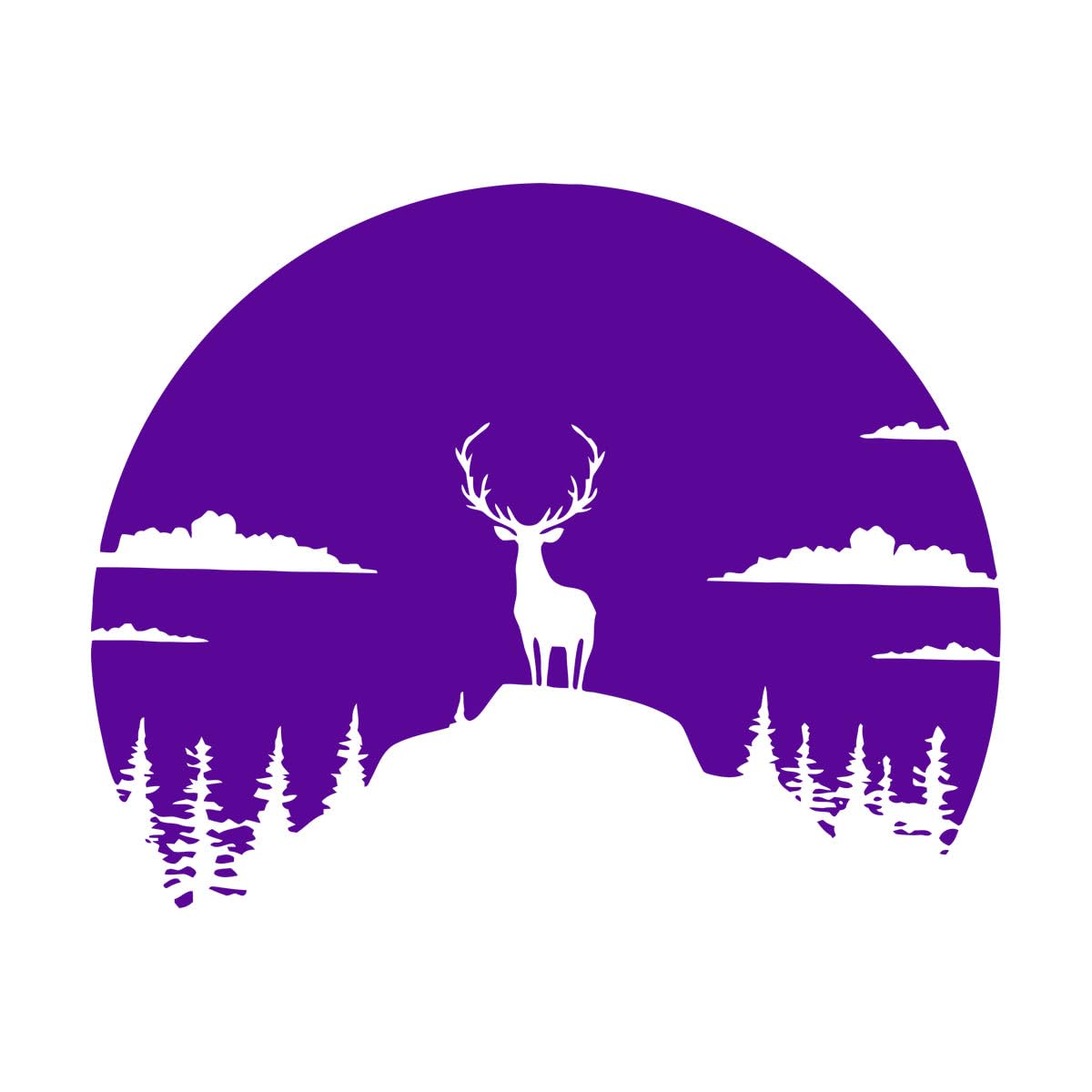 Deer Mountain Camper Trailer Truck car Decals Sticker for Camper rv Motorhome Caravan Jungle Forest Travel Adventure Large - 48x60cm — image 1