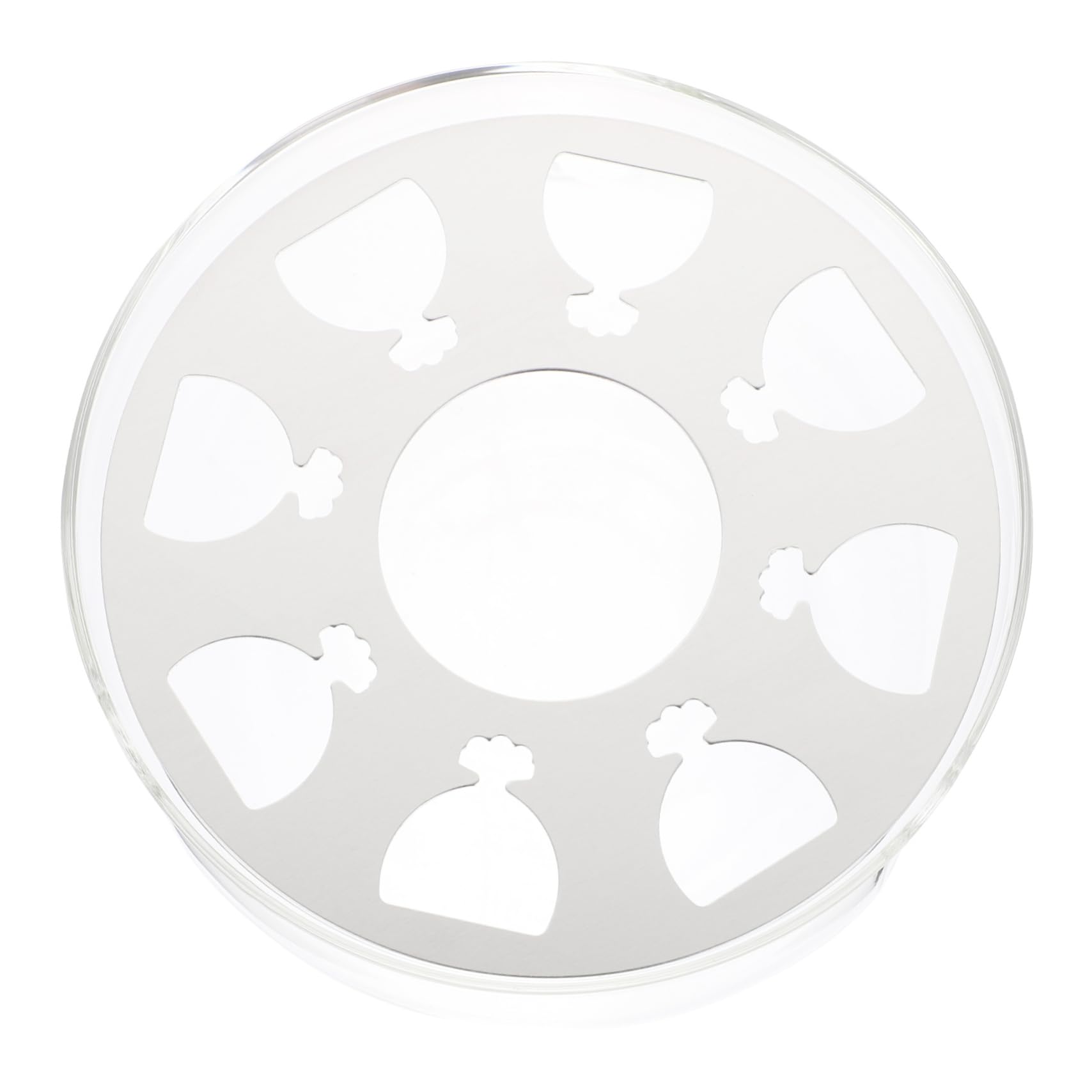 OKUMEYR Teapot Warmer Holder Stand Small Teapot Warmer Base Glass Heat Dissipation Holes Easy to Clean for Long-Term Use