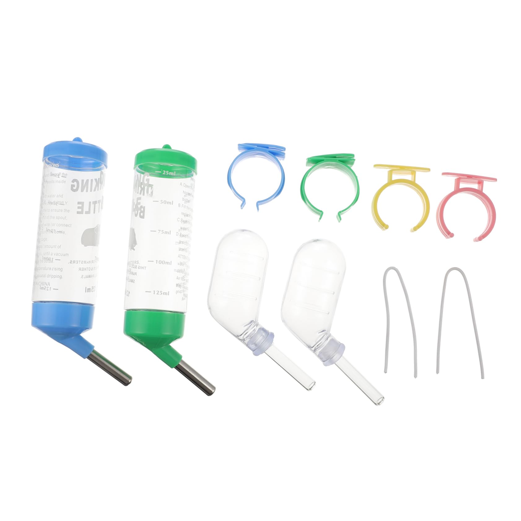 BESPORTBLE Animal Water Bottles 4 Pack for Small Pets Roller Ball for Hamster Guinea Pig Ferret Hedgehog