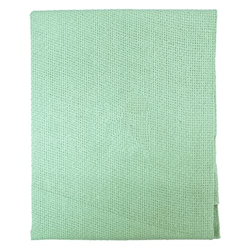 Image of Asian Hobby Crafts Matty Fabric for Embroidery, Cross Stitch, and Knitting, Sewing Fabric, DIY Cross Stitch Projects, (Size : 1 X 1 Meter, Color - Teal)