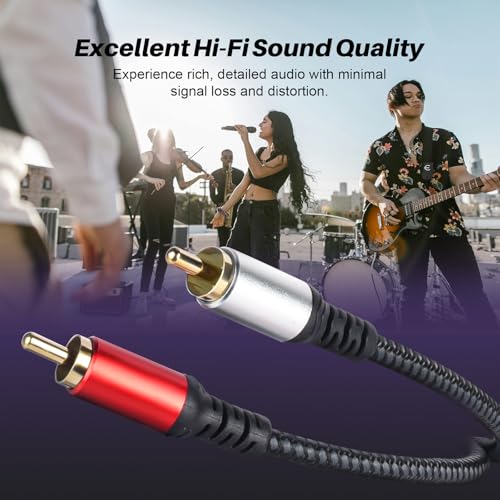 Cable RCA para DAC de escritorio y amplificador en estudio de música 2