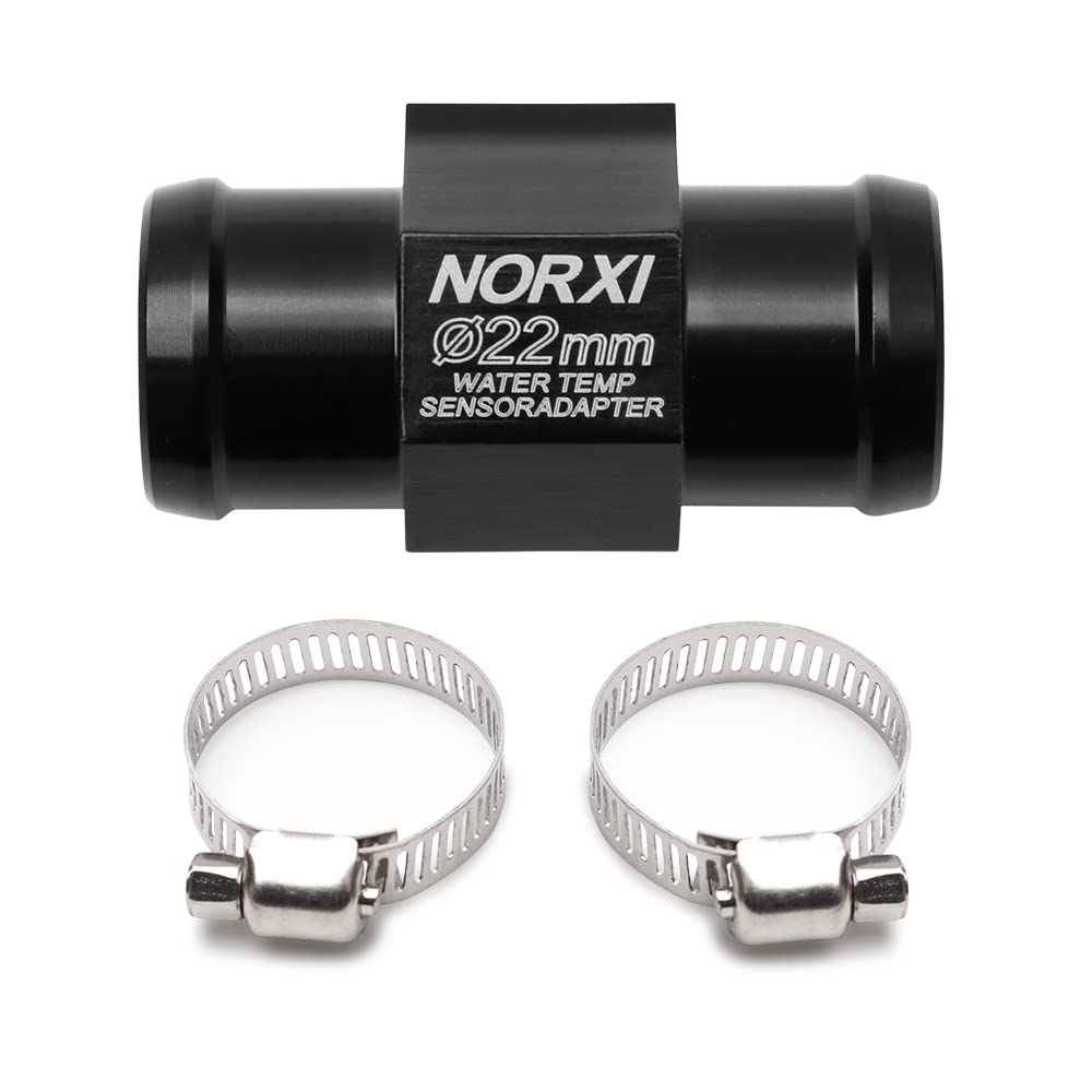 Water Temperature Sensor Water Thermometer Sensor Adapter Water Thermometer Fitting Tube Sensor Motorcycle/Car Hose Adapter with Clip (22mm)-image-22
