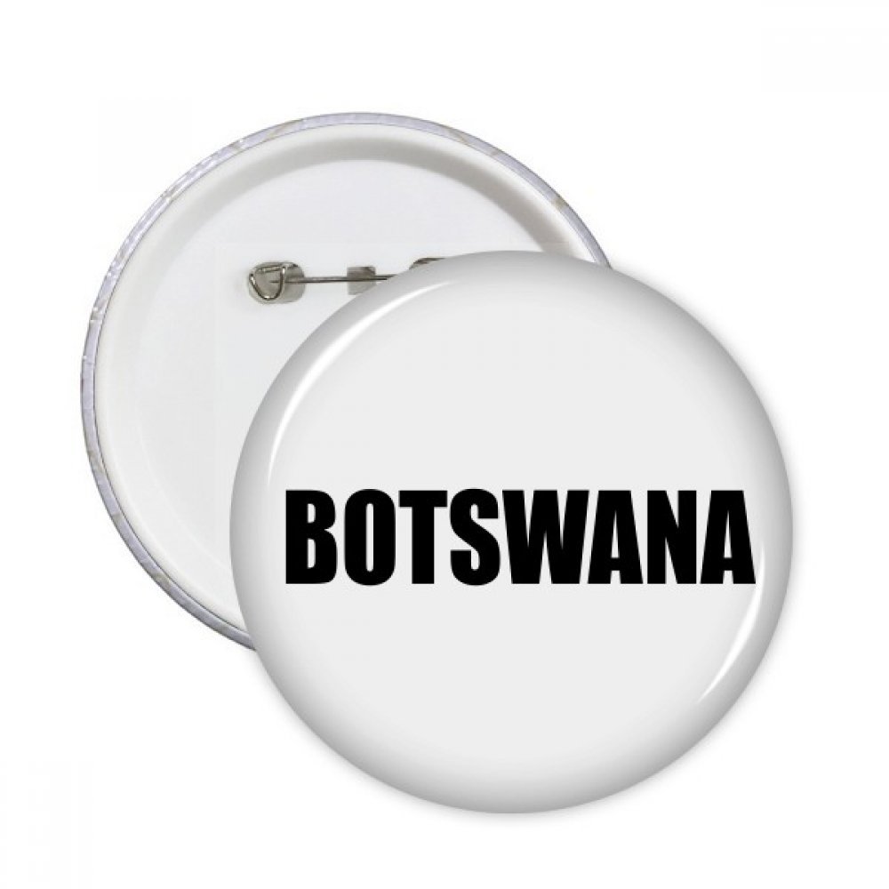 Bouton rond Botswana noir décoration vêtement multicolore