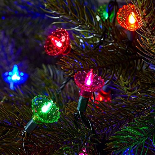 Lights4fun 150 LEDs Traditional Multicoloured Pickwick Christmas Tree