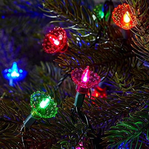 Lights4fun 15m Multicoloured Christmas Tree Lights Cover