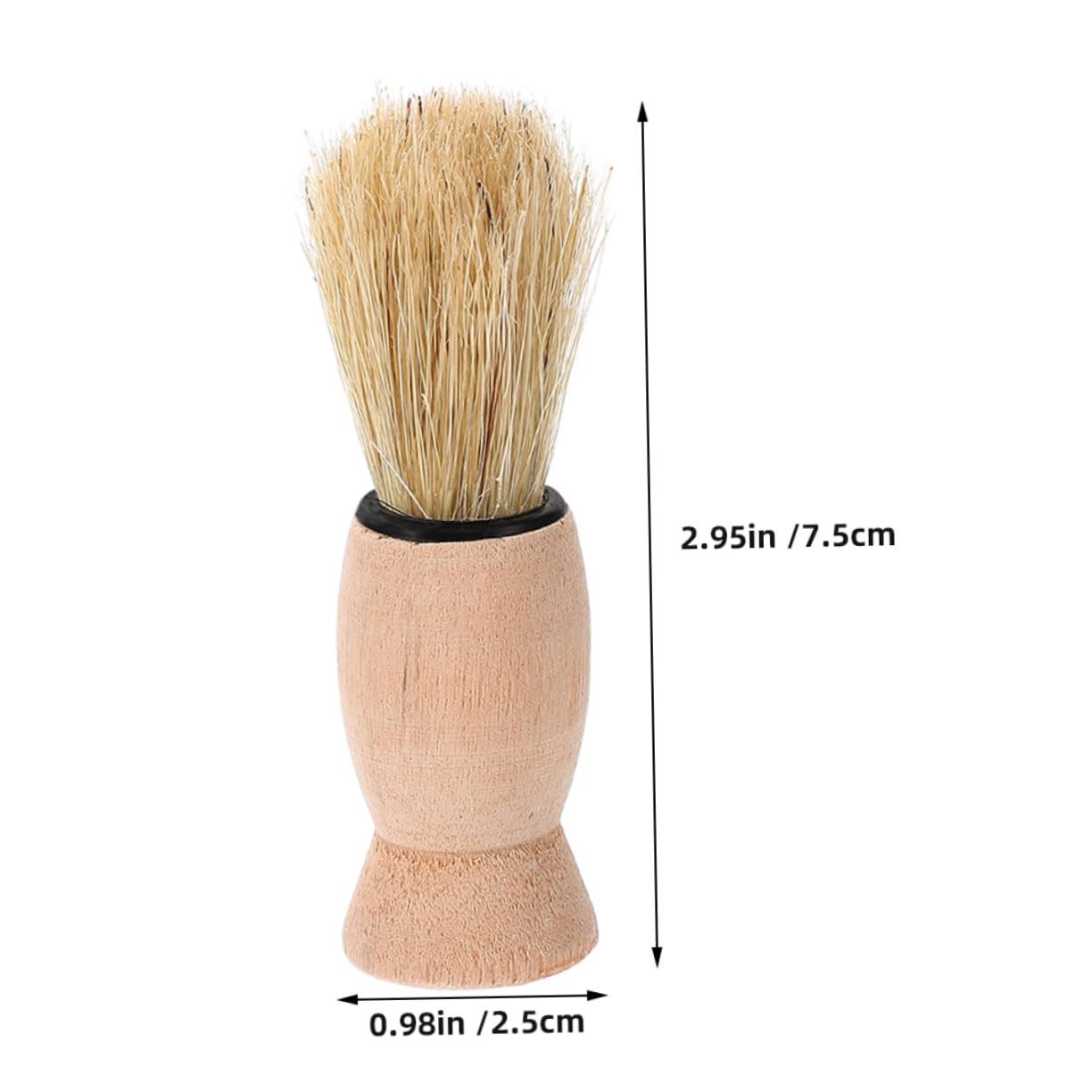 FOMIYES 4pcs Men's Shaving Beard Brush Gentle Bristles Barbers Face Brush Neck Duster Professional Grooming Tool