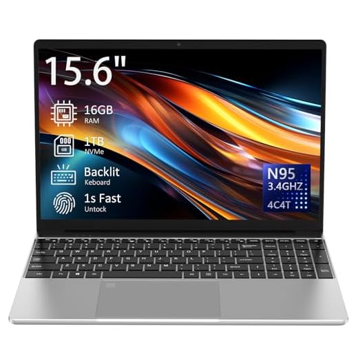 Auusda 15.6" Laptop with 16GB RAM