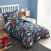 PPOLCA Twin Dinosaur Kids Bedding Set for Boys, 2 Pieces Twin Dinosaur Kids Comforter Sets for Boys, Super Soft Lightweight for All Seasons, Includes 1 Comforter (66