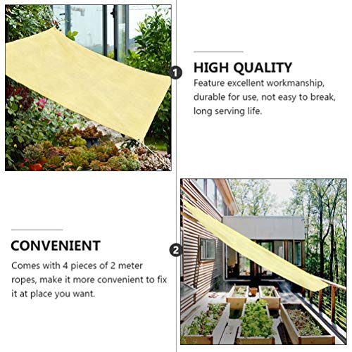 Angoily Sun Sail Shade UV Bloco de Jardinagem Tecido Abrigo Dossel Toldo Dossel Sombra À Prova D' Á