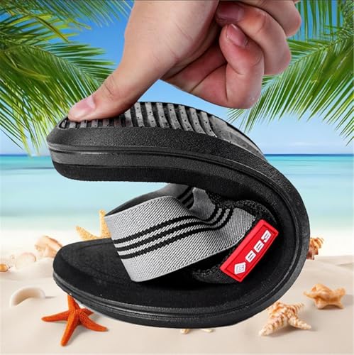 Plantar Fasciitis Sandals for Mens, Summer Comfy Beach Slip on Flat Non-slip Bunion Corrector Sandals, Breathable Orthopedic Orthotic Flip Flops, for Plantar Fasciitis, Arch of Foot2