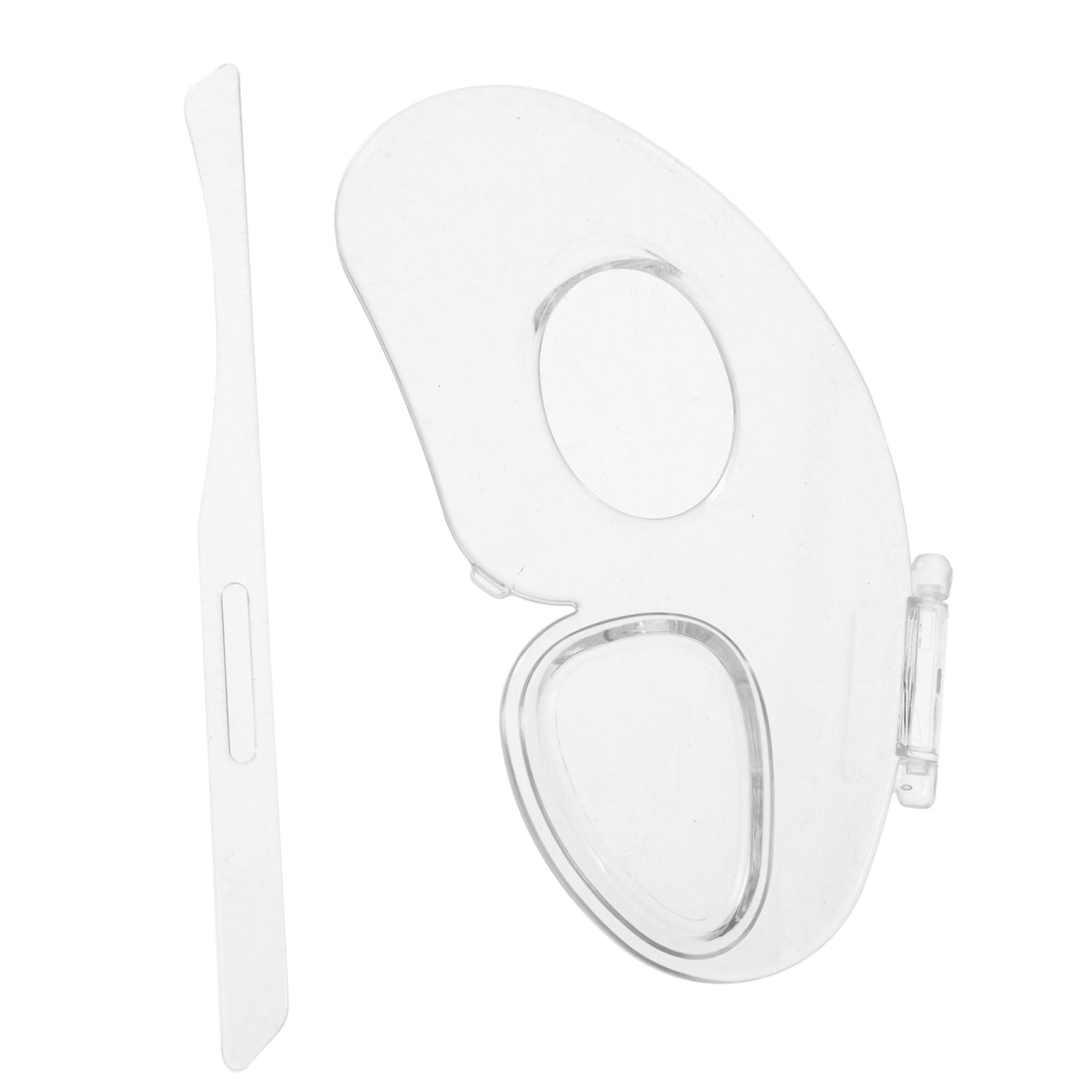 WOFASHPURET Foundation Mixing Palette Butterfly Shape Acrylic Makeup Tray Travel-friendly Makeup Artist's Essential