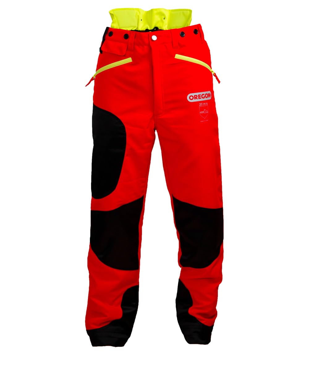 Pantaloni Protettivi Oregon Yukon Con Pettorina - Tipo A, Taglia 2XL | Per Motosega E Lavori Forestali