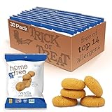 Homefree Treats You Can Trust Gluten Free Mini Vanilla Cookie Box, 70% Organic, Single Serve, 1.1 Ounce (Pack of 30)