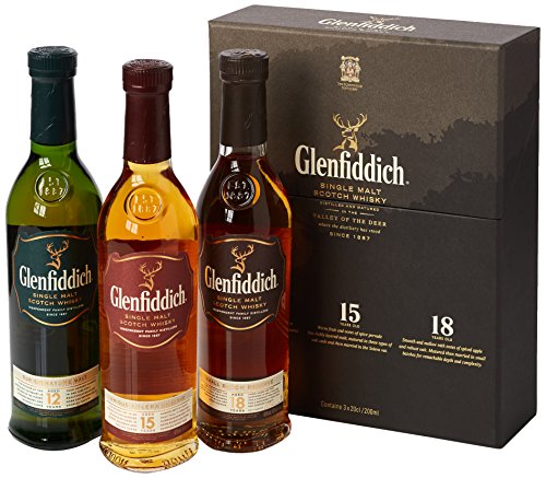 Glenfiddich Malt Scotch Whisky Taster Gift Pack, 3 x 20 cl