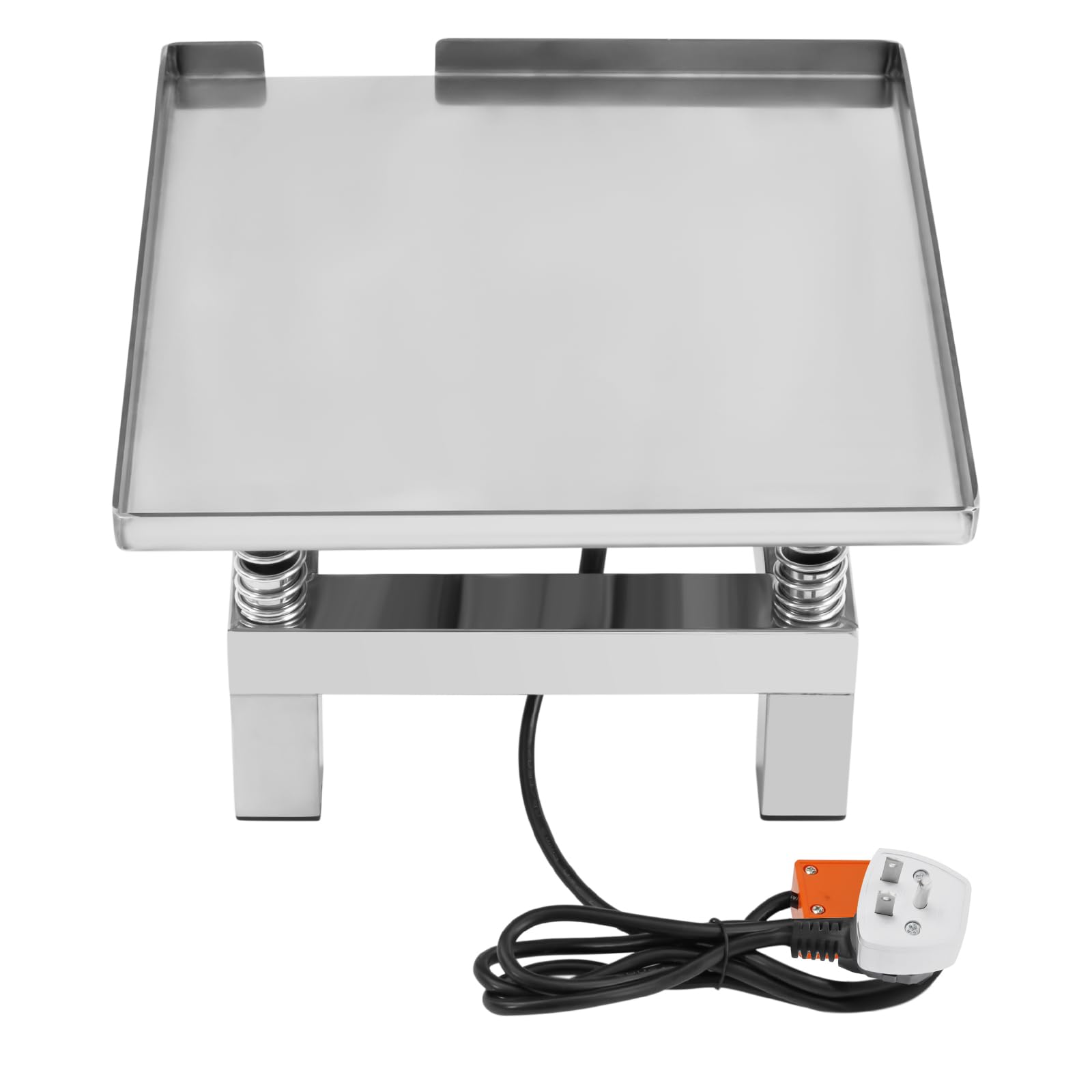 Piccola tavola vibrante per calcestruzzo, prova di vibrazione, tavolo vibrante in acciaio inox, mini tavolo da 350 x 350 cm, 220 V, 3600 giri/min, per forme di vibrazione, aumento della resistenza del
