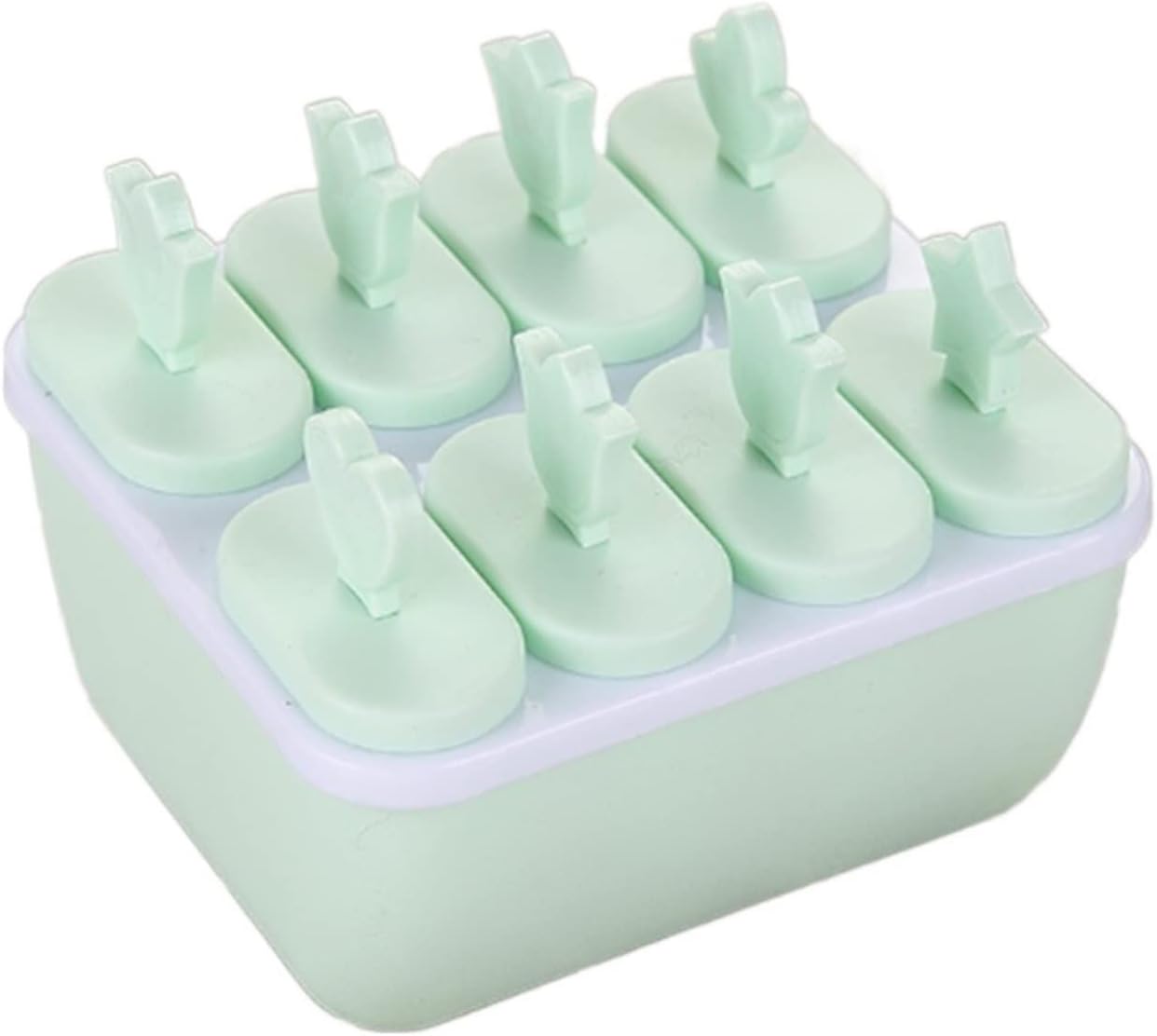 Ice Pop Molds Ice Cream Molds Cooking Tools Rectangle Shaped Reusable DIY Frozen Baking Moulds(Blue)