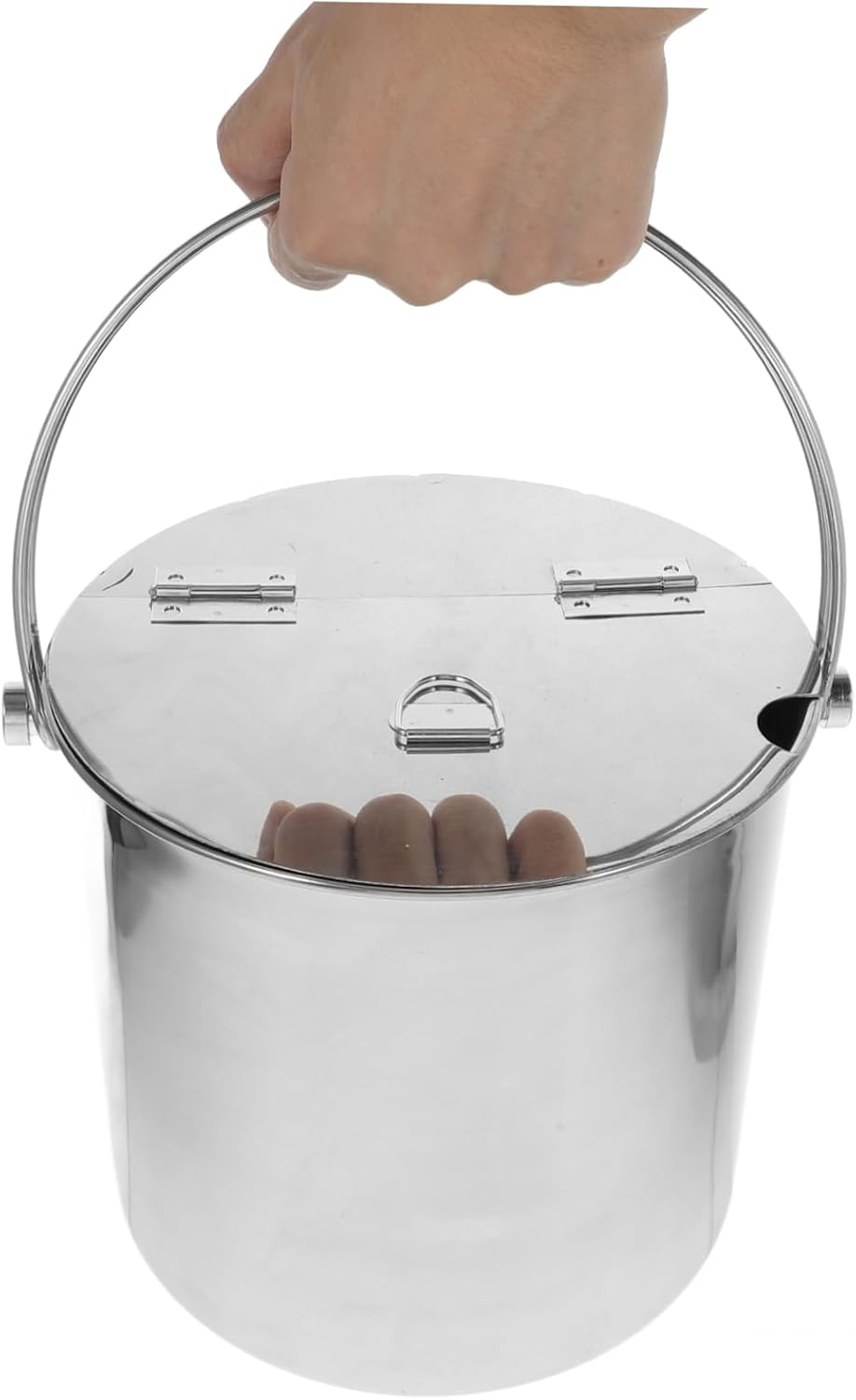 Insulated Ice Bucket Lid Water Stainless Steel Handle for Camping Bar Party Ice