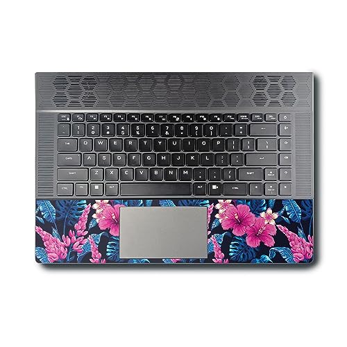 Image of MightySkins Skin Compatible with Alienware X16 R1 (2023) Full Wrap Kit - Contrast Hibiscus | Protective, Durable, and Unique Vinyl Decal wrap Cover | Easy to Apply & Change Styles | Made in The USA