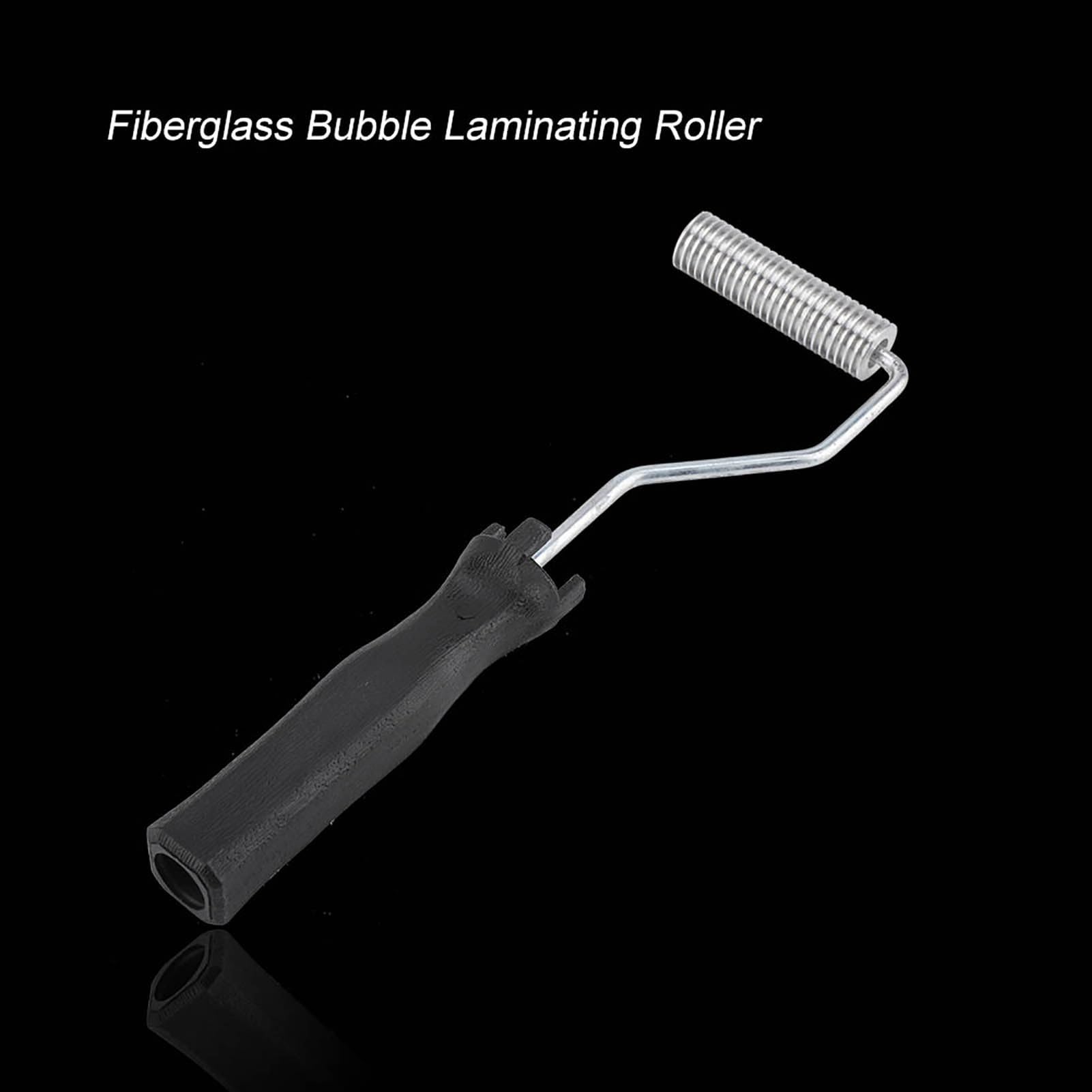 Aramox Rouleau Fibre De Verre Rouleau Debulleur Resine Outil de Rouleau en Fibre de Verre, Rouleau de Stratification à Bulles en Fibre de Verre en Alliage D'aluminium, Outil de à Bulles Compact en Fib