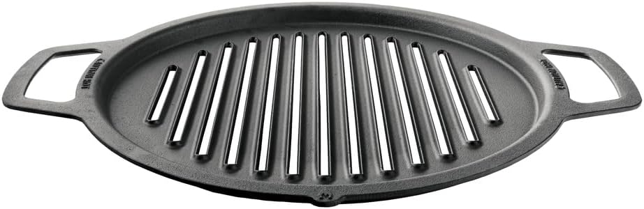 Solo Stove Large Cast Iron Grill Top, Cookware for Bonfire and Yukon fire pit, Fireplace accessory, Cooking surface: 17.75", Weight: 17 lbs