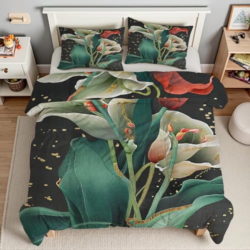 Housse de couette 240 x 260 microfibre douce avec fermeture éclair solide