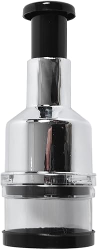 CHICIRIS Picadora manual de alimentos, picadora de cebolla de mano para verduras, prensa de cebolla de acero inoxidable, picadora de verduras de